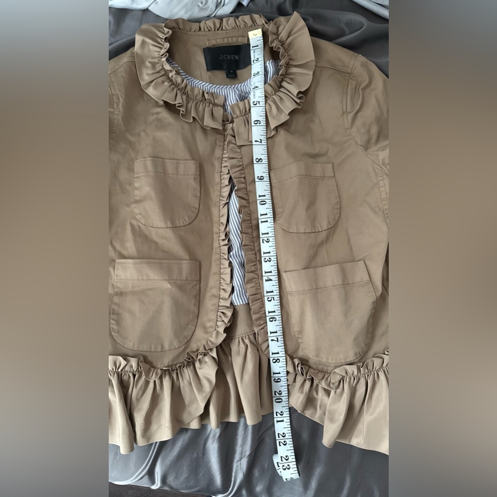 J. Crew Ruffle Chino Blazer - Picture 6 of 6